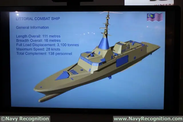 At the DSA 2016 tri-service defence exhibition currently held in Kuala Lumpur (Malaysia) Navy Recognition had the chance to get the latest update on the Gowind frigate Littoral Combat Ship (LCS) as part of the Second Generation Patrol Vessel (SGPV) program.