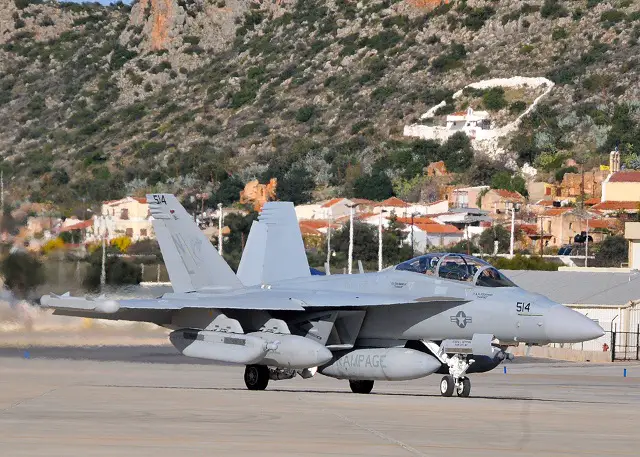 AN/ALQ-99 Low Band Transmitter installed on a US Navy EA-18G