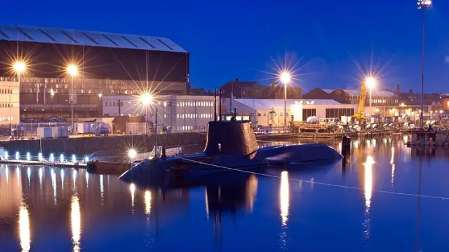 The 7,400 tonne attack submarine left the site in Barrow-in-Furness, Cumbria this morning for Her Majesty’s Naval Base (HMNB) Clyde, Faslane, which will become its operational base. This major milestone in the submarine programme is the point at which Ambush will begin to test its range of capabilities, under the control of Ambush Commanding Officer, Commander Peter Green and his crew.