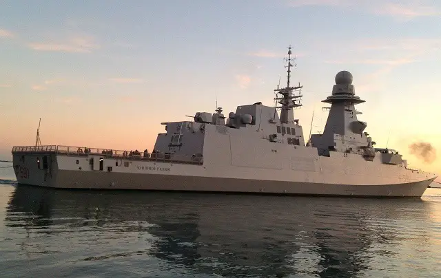 The delivery of the Italian FREMM “Virginio FASAN”, the first in ASW configuration, was held yesterday at the FINCANTIERI shipyard in Muggiano (La Spezia). The FASAN was delivered to the Customer with an outstanding state of readiness. All the scheduled complex and meaningful operations were performed in due time. Within the current framework of the FREMM Programme for Italy eight vessels are included and an option for additional two, which has still to be exercised.