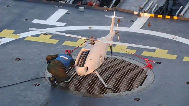 French Navy's Offshore Patrol Vessel L'Adroit conducted in December at sea trials with a Schiebel S-100 Camcopter UAV. The French Navy planned the acquisition of multi-sensor rotary wing UAVs (SDAM Project). The recent test campaign is part of this project and helps to take into account new technologies and their feedback.