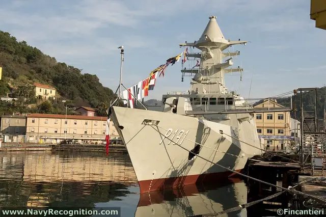The delivery ceremony of two vessels for the United Arab Emirates Navy was held today at the Fincantieri shipyard in Muggiano (La Spezia). These were an "Abu Dhabi Class" corvette, launched in February 2011, and the "Ghantut" patrol vessel, launched at the same yard in January 2012. 