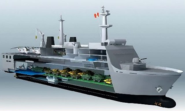Details have emmerged regarding the construction of two Landing Platform Dock (LPD) ships for the Peruvian Navy. Known as "Buque Multipropósito" these ships will be constructed locally at the SIMA Callao shipyard, with technical assistance from Korean shipbuilder Daewoo Shipbuilding & Marine Engineering (DSME).
