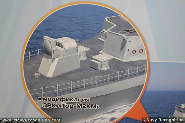 Russian Navy vessels will be fitted with a naval version of the short-range anti-missile system "Tor-M2U." This was stated by a JSC IEMZ Kupol (Izhevsk Electromechanical Plant, the designer and builder of the system) representative in an interview with Russian media RIA Novosti.