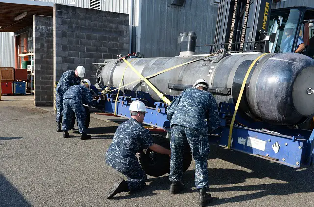 Commander, Submarine Development Squadron 5 (CSDS 5), Detachment UUV, took delivery of Large Training Vehicle 38 (LTV 38), an unmanned undersea vehicle (UUV) Aug. 22. The delivery makes LTV 38 the first UUV to join the vehicle inventory used by detachment UUV at Naval Undersea Warfare Center Keyport. 