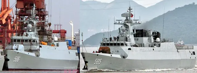 The type-056 corvette (locally designated guided missile frigate) “Ji’an” was delivered to a troop unit under the East China Sea Fleet of the Navy of the Chinese People’s Liberation Army (PLAN) on the morning of December 31, 2013 in Shanghai. Corvette “Ji’an” with the hull number of 586 was named after the Ji’an city of east China’s Jiangxi province.