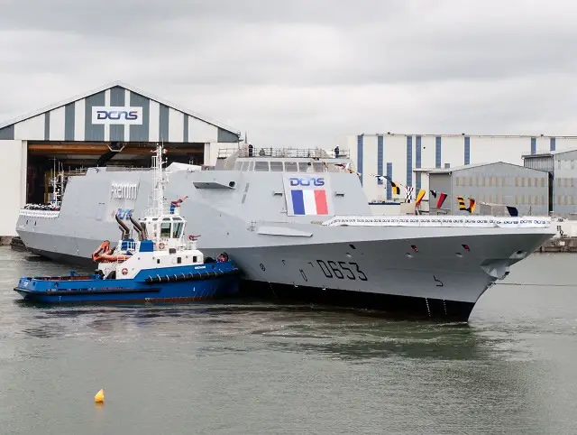 On 12 July 2014, DCNS floated the FREMM multi-mission frigate Languedoc in Lorient, France. The achievement of this industrial milestone marks an important step in the construction of the vessel. It once again underlines the industrial dynamism of DCNS: five multi-mission frigates are under simultaneous construction, at different stages of advancement.