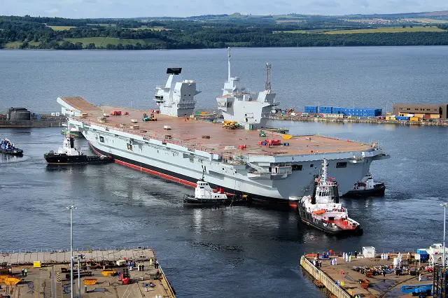The crew of HMS Queen Elizabeth flashed up the new carrier's 'invisible eyes' as part of ongoing preparations to ready the leviathan for sea next year. The S1850M radar – the same as those fitted to Type 45 and Horizon destroyers – is a large black slab (over eight tonnes, 32 square metres) sitting on top of the carrier’s forward island.