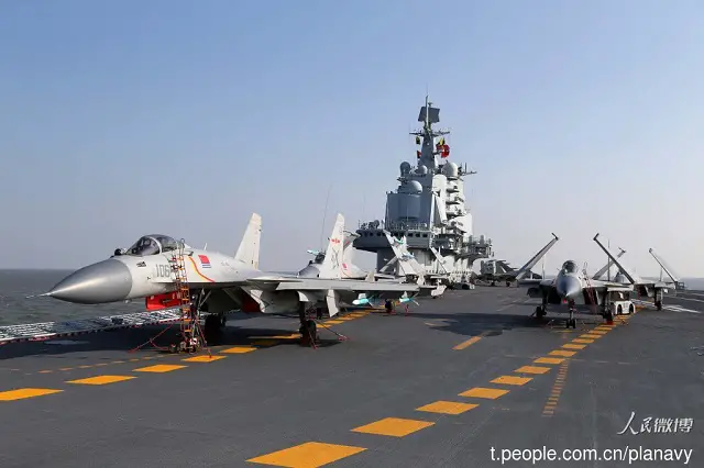On December 25th, several official Chinese media (including CCTV 13 and CNTV) aired a TV report on the visit of the Commander of the People's Liberation Army Navy (PLAN or Chinese Navy) and the political commissar aboard China's aircraft carrier Liaoning (hull number 16). China Network Television (CNTV) then released some HD b-rolls that were filmed during the visit. It is the first time such high quality footage about the PLAN's carrier operations are released.