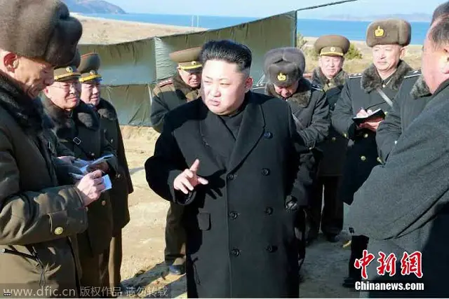The Korean Central News Agency (KCNA), the state news agency of North Korea, released a series of pictures showing the Korean People's Army (KPA) Air Force and Navy conducting joint training under the personnal leadership of North Korea's leader Kim Jong-un. According to KCNA, the scenario involved the aviation and naval forces of the KPA inflicting an unexpected blow to the potential enemy aircraft carrier, simulated by a small island. 