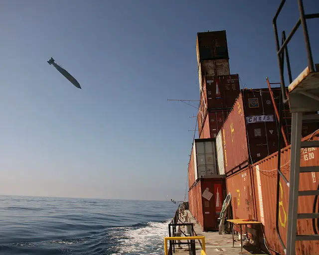 Sailors from Carrier Air Wing Five (CVW-5) fired the newest Joint Standoff Weapon, JSOW C-1, Sept. 13 during Valiant Shield exercise conducted in the Western Pacific. Valiant Shield is the first time the fleet conducted an operational end-to-end employment of a network enabled weapon, using both live rounds and captive air training missiles during the exercise.