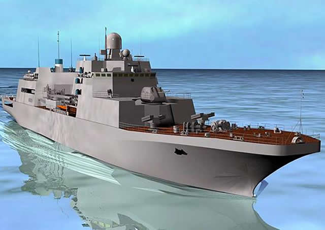Yantar Shipyard based in Kaliningrad held an official keel laying ceremony for the second Ivan Gren class Landing Ship (Project 11711) for the Russian Navy: The Pyotr Morgunov. Construction the vessel actually started in December last year as we reported at the time.