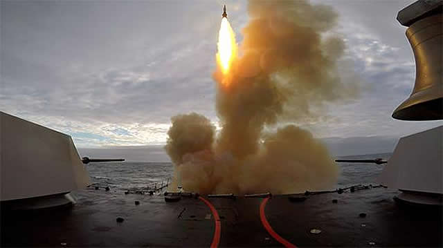 The Italian Navy vessel, ITS Andrea Doria, fired an MBDA Aster 30 missile during a test at the Scottish Hebrides Firing Range. As part of the "At Sea Demonstration 2015" (ASD15) exercise, the Orrizonte-class frigate fired the missile while protecting a US vessel that was providing area air defence to the naval force.