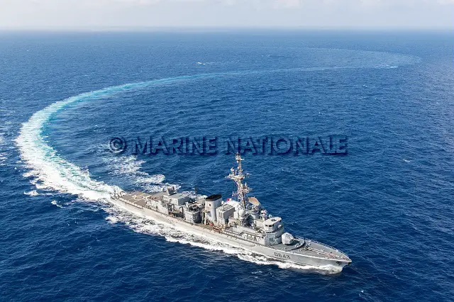 The French Navy (Marine Nationale) announced that the La Fayette-class frigate Courbet successfully launched two exocet MM40 Block II anti-ship missiles against two surface targets. The exercise was conducted jointly with Georges Leygues-class frigate Jean de Vienne which launched a missile as well.