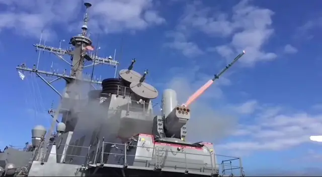 The US Navy released a video and pictures showing the first ever live-fire tests of the SeaRAM weapon system from an Arleigh Burke class (DDG 51) destroyer. The successful tests were conducted with USS Porter (DDG 78) during Combat Systems Ship Qualifications Trials at El Arenosillo Test Range off the coast of Huelva, Spain. 