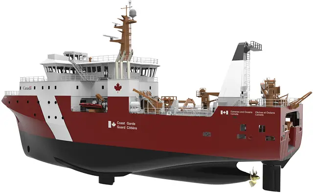 On March 24th, Thales in Canada signed a $35M (CAD) contract with Seaspan’s Vancouver Shipyards (VSY), regarding the electronic systems for the construction of the Canadian Coast Guard’s (CCG) three Offshore Fisheries Science Vessels (OFSV) under the National Shipbuilding Strategy (NSS). Seaspan recently announced the start of production on the second OFSV. In the meantime, significant progress continues on the first OFSV with 37 of 37 blocks currently under construction.