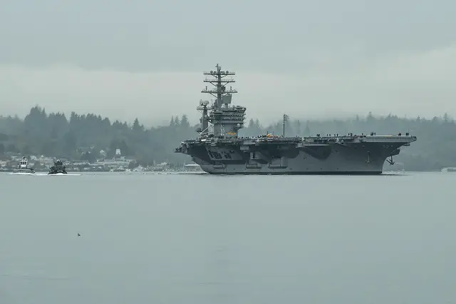 The U.S. Navy aircraft carrier USS Nimitz (CVN 68) pulled into San Diego, Oct. 10, after completing a successful six-day sea trials and officially marking the completion of a 20-month extended planned incremental availability.