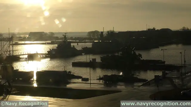 Swedish Navy naval base Karlskrona Saab 1