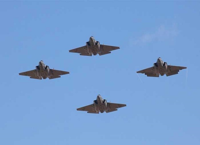 Four F 35C NAS Lemoore VFA 125 US Navy