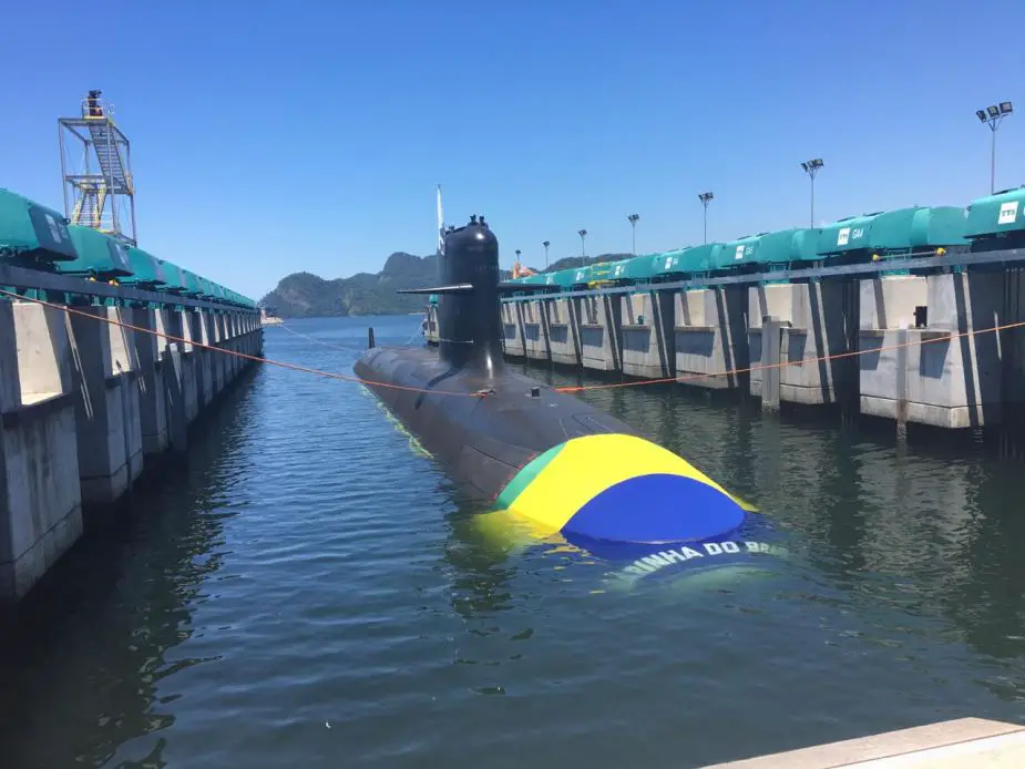 naval group launch riachuelo 1st brazilian scorpene submarine