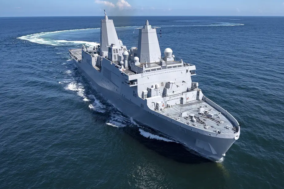 U S Navy Commissioned Last Stealthy San Antonio Class LPD USS Portland