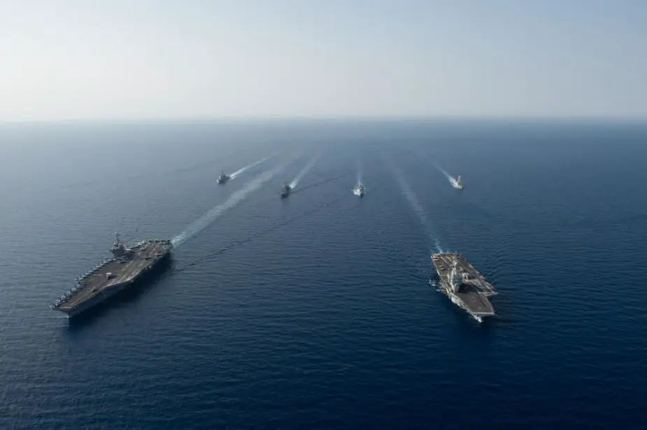 FS Charles de Gaulle and USS John C. Stennis took part in exercises in the Red Sea