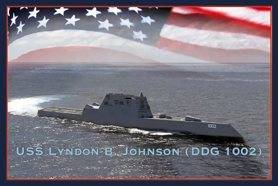 US Navy to christen guided missile destroyer Lyndon B. Johnson