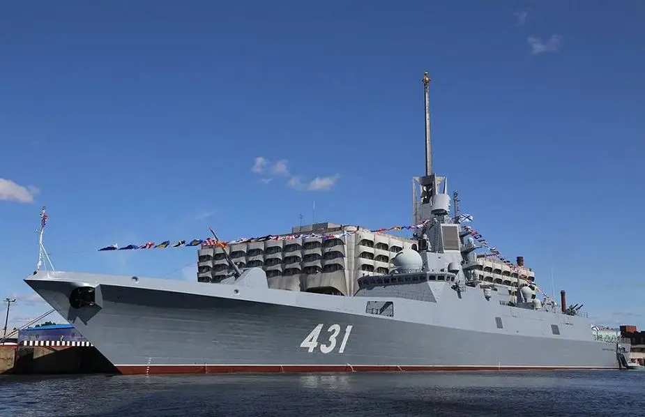 Gorshkov class frigate Admiral Kasatonov from Project 22350 running final trials 925 001