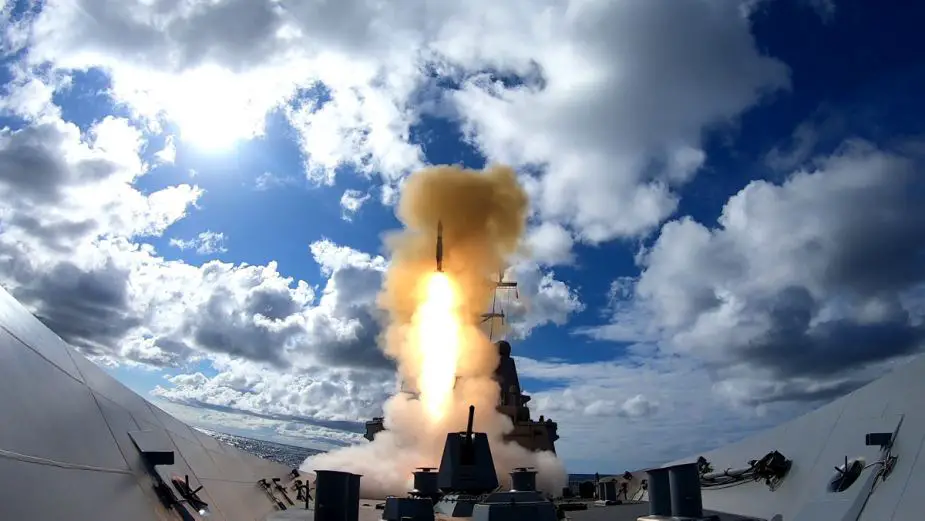 HMAS Hobart III conducts live fire exercise using RIM 66 Standard Missile 2 925 001