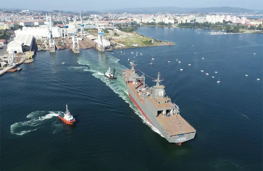 Successful launch of NUSHIP Stalwart Auxiliary Oiler Replenishment vessel for Australian Navy 925 001