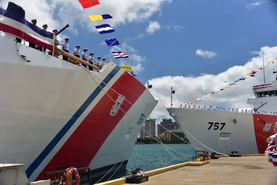 U.S. Coast Guard commissions 2 national security cutters in Honolulu 925 001