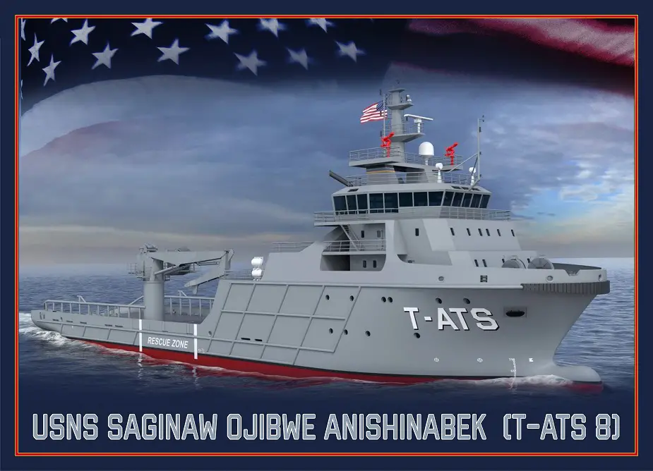 USA Newest Towing Salvage and Rescue ship T ATS 8 will be named Saginaw Ojibwe Anishinabek