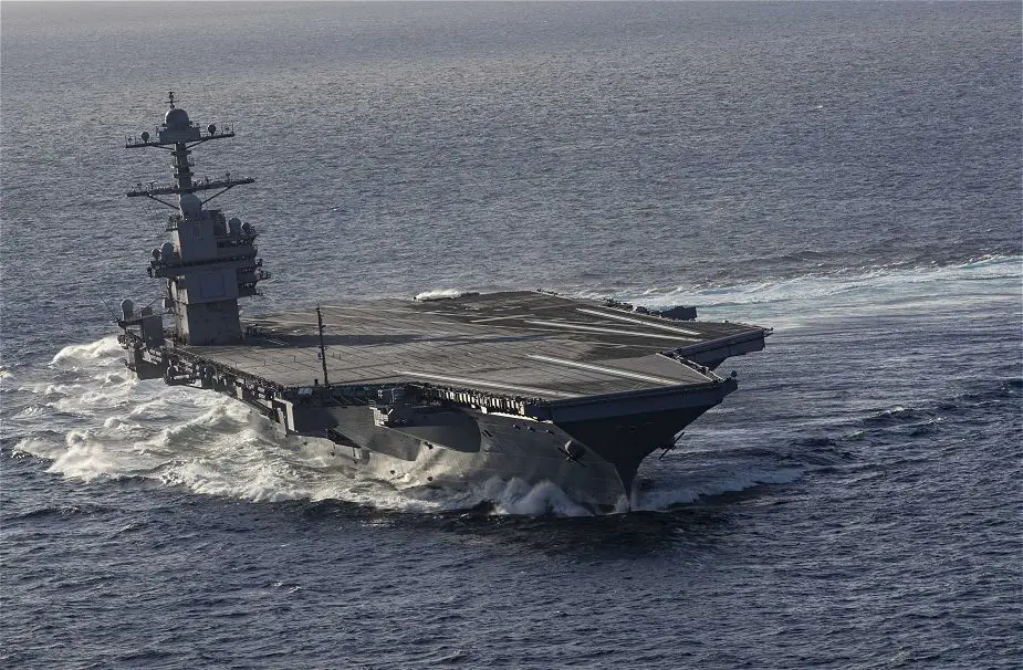 US navy aircraft carrier USS Gerald R. Ford completes Post Shakedown Availability 925 001