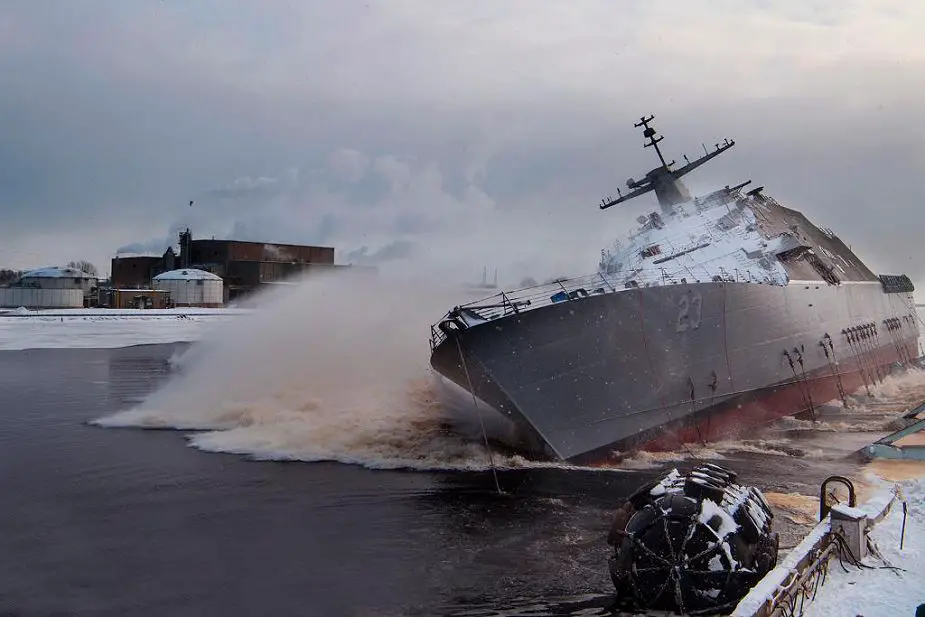 Lockheed martin has launched LCS 23 Freedom class USS Cooperstown combat ship for US Navy 925 001