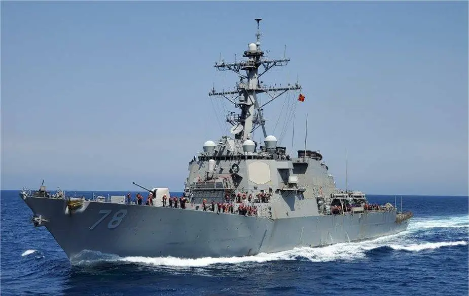US Navy Arleigh Burke class guided missile destroyer USS Porter DDG 78 starts deployment to Black Sea 925 001