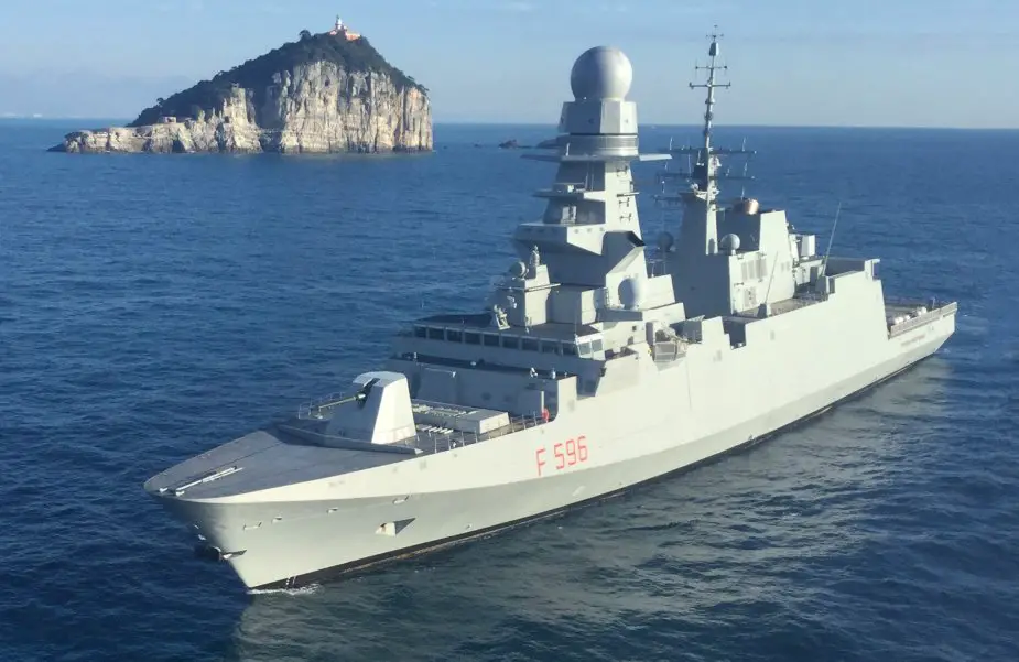 First launch of ASTER 30 Missile from Italian FREMM frigate Martinengo 925 002