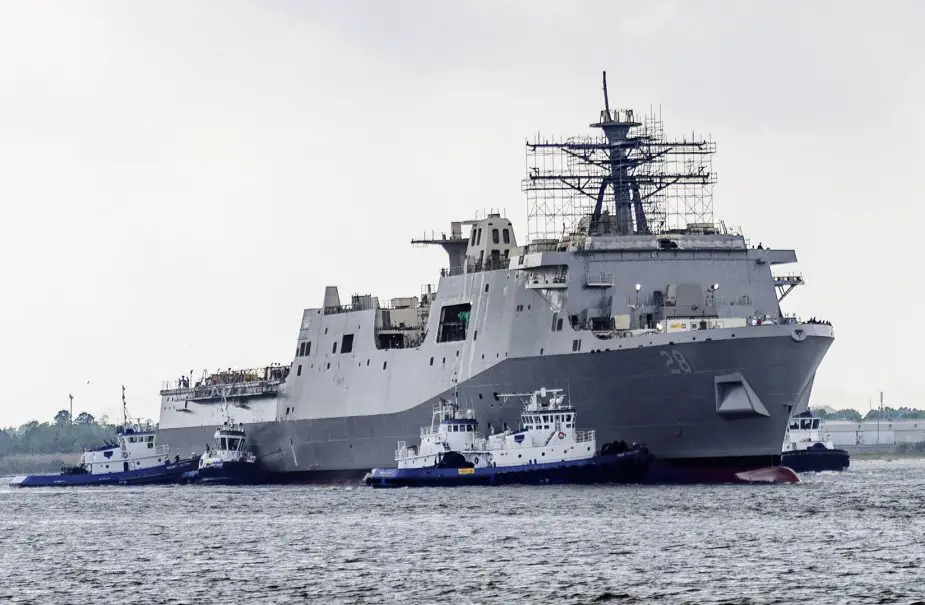 Future USS Fort Lauderdale Amphibious Transport Dock Ship Launched 925 001