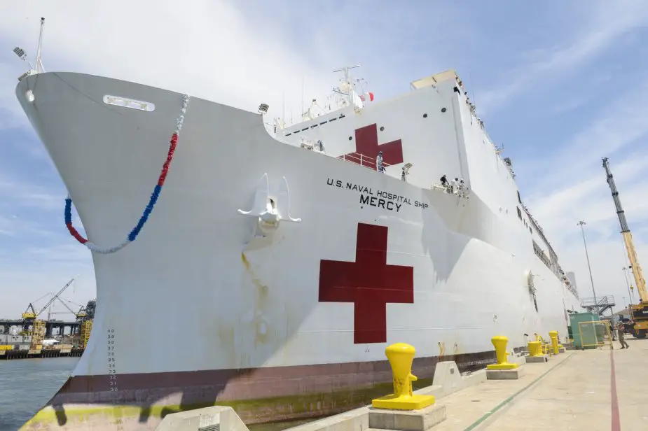 Hospital Ship USNS Mercy to Care for Non COVID 19 Patients in Los Angeles 925 001