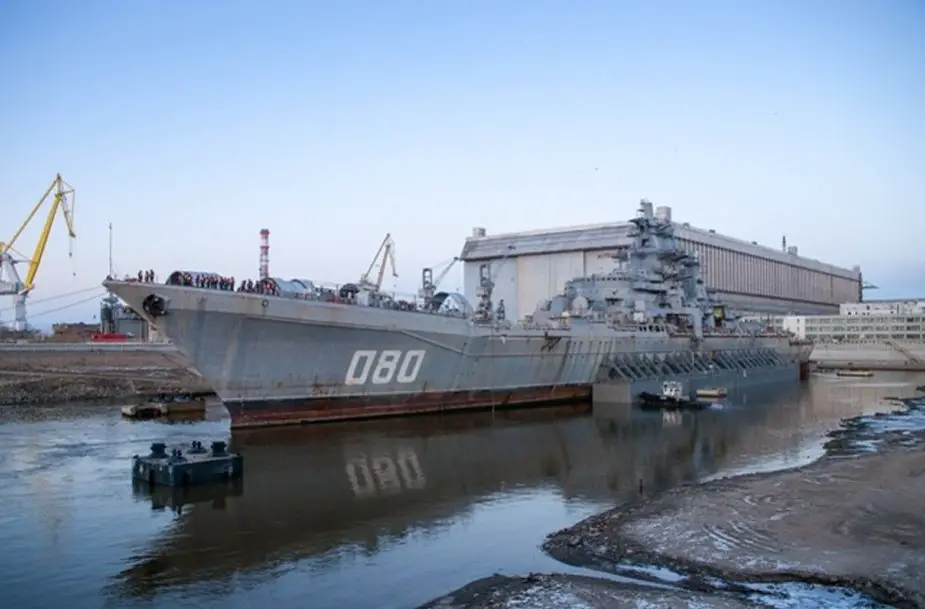 Sevmash installs heavy equipment on Admiral Nakhimov cruiser 925 001