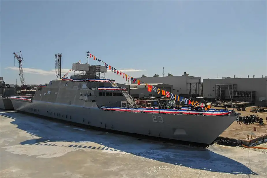 US Navy has christened Freedom variant littoral combat ship future USS Cooperstown LCS 23 925 001