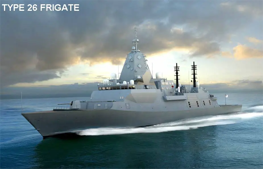Type 26 frigate for British Navy 925 001