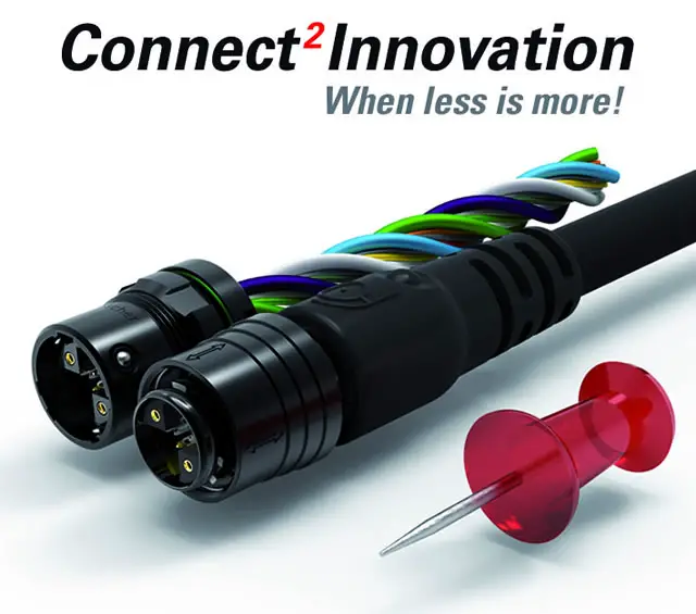The new Fischer MiniMax™ from Fischer Connectors is a first-of-its kind rugged push-pull interconnect solution for today’s smaller devices. An all-in-one 20 signal (0.5A) and 4 power (5A) connector with a patents-pending 24 mixed contacts. It is designed for the harshest environments, passing extreme temperature tests and boosts an impressive 1,000 hours of salt water spray.