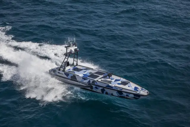 Israel Aerospace Industries' (IAI) exhibits "KATANA," its new unmanned combat marine system for homeland security (HLS) applications, at this year's Euronaval International Naval Defense and Maritime Exhibition, which is held in Paris from October 27-31. (IAI stand C39-B32). 