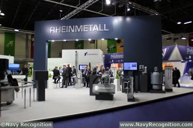 Rheinmetall Defence's stand at EURONAVAL 2014 