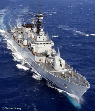 The Maestrale class frigates primary task is Anti-Submarine Warfare (ASW), however their weapons and systems provides them with a high degree of flexibility which makes them capable warships in Anti-Surface (ASuW) and Anti-Air (AAW) warfare roles.