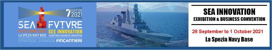 logo top maritime naval defense exhibition banner