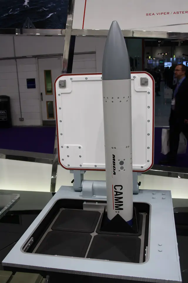 LONDON, Sept. 12, 2013 – MBDA and Lockheed Martin demonstrated the first launch of a Common Anti-air Modular Missile (CAMM) from Lockheed Martin’s MK 41 Vertical Launching System (VLS) launcher using the host variant of the Extensible Launching System (ExLS).