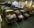 Renault GBC 180 trucks, Peugeot P4 tactical vehicles and Panhard VBL armored vehicles.