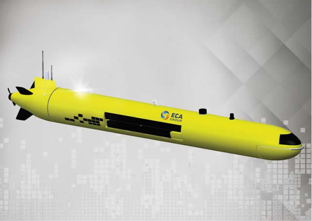 During the Langkawi International Maritime & Aerospace exhibition, LIMA 2015, currently held in Malaysia, Navy Recognition learned from ECA Group about the sale of the French company's first next-generation A18 autonomous underwater robot for several million euros. The robot will be delivered to the undisclosed customer in 2016. 