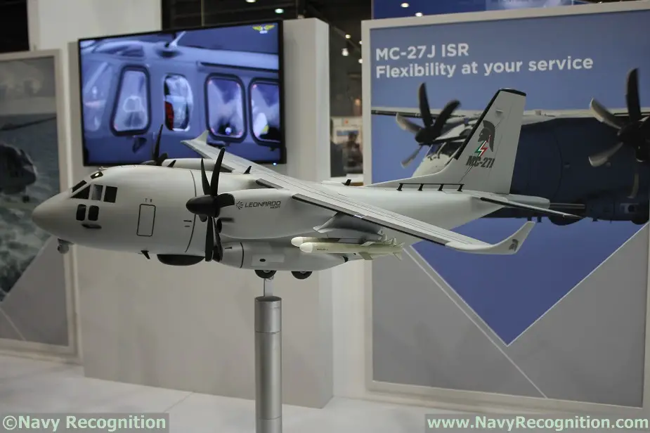 Balt Military Expo 2018 Leonardo Unveils MPA variant of the MC 27J ISR 2